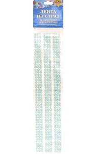 Декоративная самокл.лента из страз Голуб,С3533-14