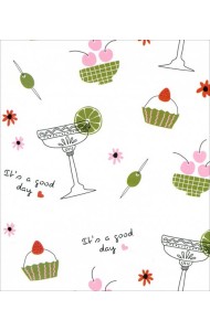 Бумага упаковочная 70*100см Bonjour,маффин,N3908