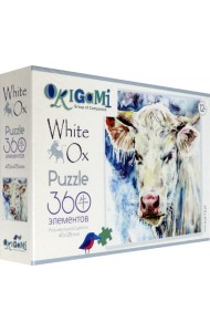 Пазл-360 2021 Год Быка. Портрет белого быка(05421)