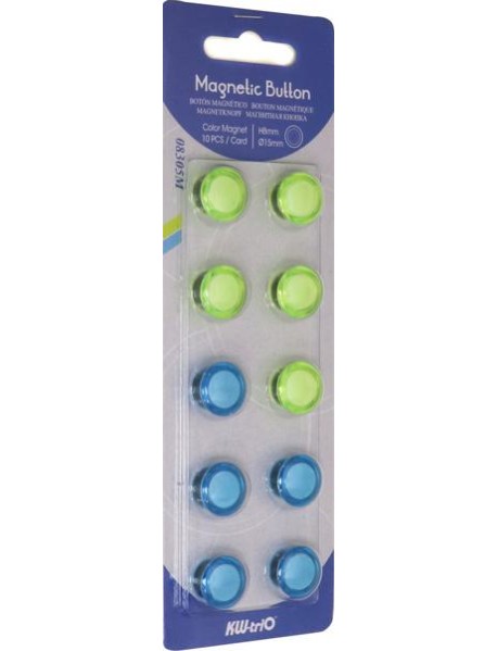 Набор магнитов 10шт 15мм Kw-Trio 8305M