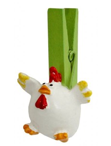 Прищепка декор. Петушок (42914) (штучно) 1прищ.