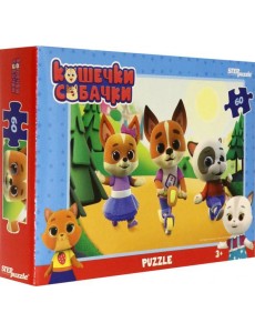 81214 Мозаика "puzzle" 60 "Кошечки и собачки"