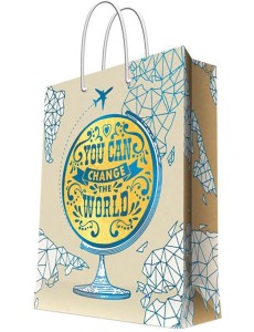 Пакет 26х32.4х12.7 Изменить мир 81230