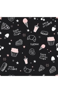 Бумага упаковочная 70*110см Awesome.сладости,N3911