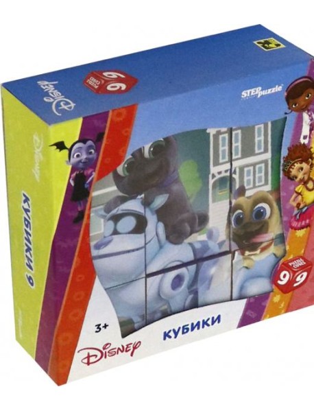 87196 DISNEY 9 кубиков "Узнавайка"