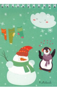 Блокнот 80л,А6,кл,греб,Зимние забавы,С4173-97