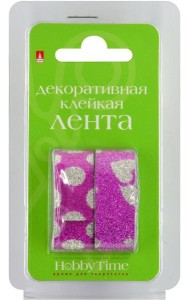Клейкая лента декорир.15мм*5м,Вид4,2диз,2-439/04