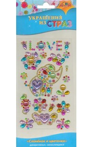 Декоративные украшения из страз Слон и цв,С3295-15