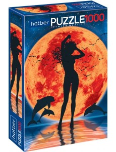 Hatber Puzzle-1000 Полнолуние.Силуэт,1000ПЗ2_27473 Hatber Puzzle-1000 Полнолуние.Силуэт,1000ПЗ2_27473