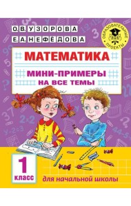 Математика. 1 класс. Мини-примеры на все темы школьного курса