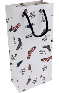 Пакет подарочный 15*32см Mens day,носки,N3056'