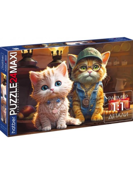 Hatber Puzzle-24 MAXI МЯУ-СТОРИ,24ПЗ2_30804