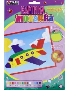 Картина мозаика "Самолет" (DT-1016-7)