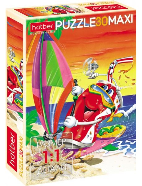 Hatber Puzzle-30 MAXI Морское приключ,30ПЗ4_03158