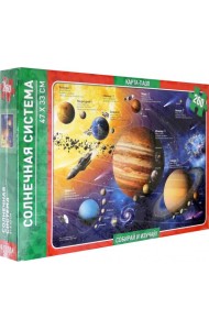 Солнечная система. Карта-пазл. 260 деталей