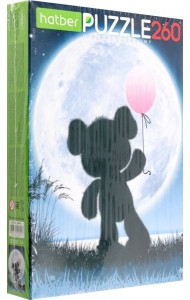 Hatber Puzzle-260 Полнолуние.Мишка,260ПЗ4_27468