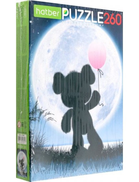 Hatber Puzzle-260 Полнолуние.Мишка,260ПЗ4_27468