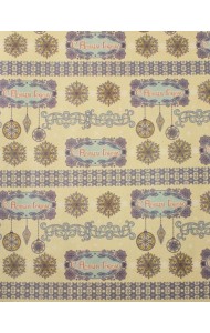 Бумага крафт Голубые узоры 75215