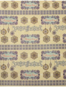 Бумага крафт Голубые узоры 75215