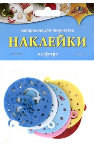 НГ Наклейки из фетра Снеговик,С3744