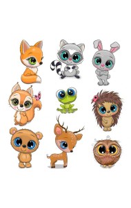 4234 Декоративные наклейки. Лесные зверюшки