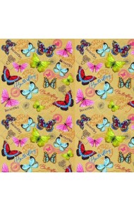 Бумага крафт Тропические бабочки, асс (44736)