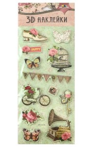 Наклейки 3D,11х29см,С3483-01