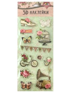 Наклейки 3D,11х29см,С3483-01 Наклейки 3D,11х29см,С3483-01