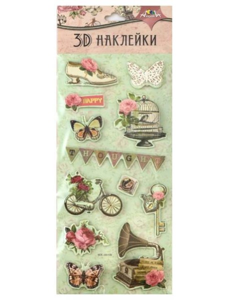 Наклейки 3D,11х29см,С3483-01