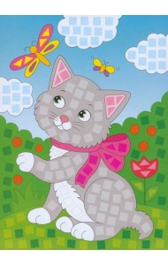Разноцв. мозаика (3 в 1). 4240  Котенок. Осьминог