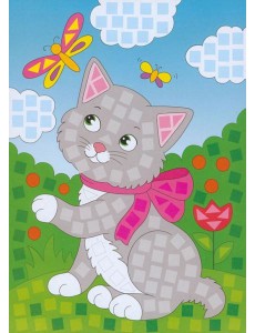 Разноцв. мозаика (3 в 1). 4240  Котенок. Осьминог