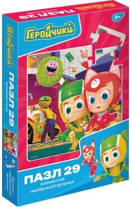 Геройчики. Пазл Квадро-29 Друзья,07914