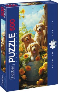 Hatber Puzzle-500 Панорама-Щенки,500ПЗ2_30705