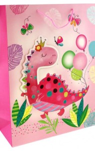 Пакет подарочный 31х42х12см DINOSAUR в асс.