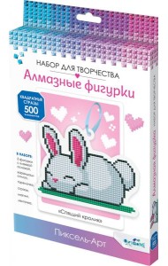 Алмазная фигурка Спящий кролик,05250