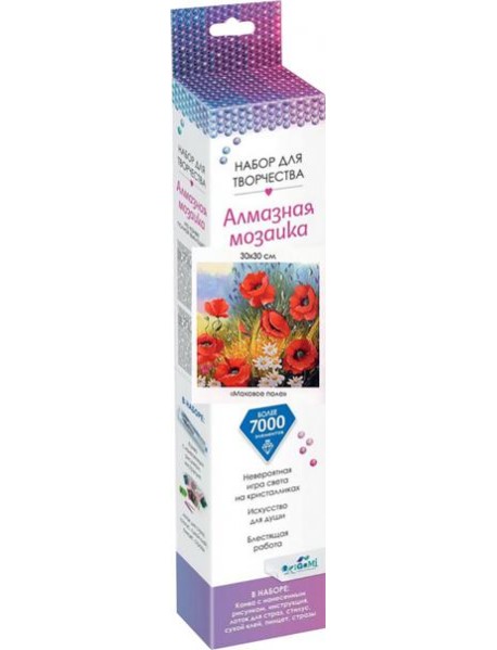 Алмазные узоры.Маковое поле 30*30,06130