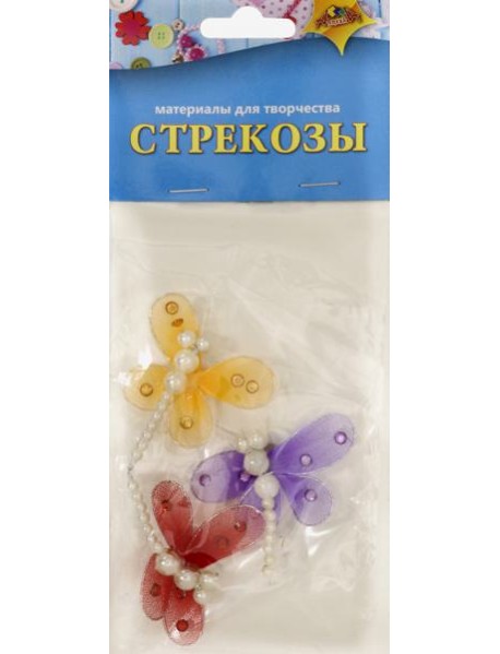 Декоративные самокл.Стрекозы средние,С3086