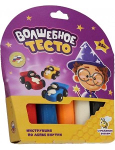 Тесто д/лепки 250гр. "Тачки",VT014