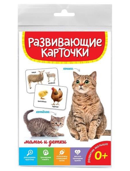 РАЗВИВАЮЩИЕ КАРТОЧКИ. МАМЫ И ДЕТКИ