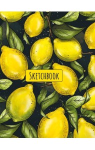СКЕТЧБУК А5. ЛИМОННОЕ НАСТРОЕНИЕ (выб.лак)