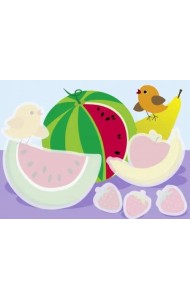 Многоразовые водные раскраски.Выпуск 9 (Фрукты)