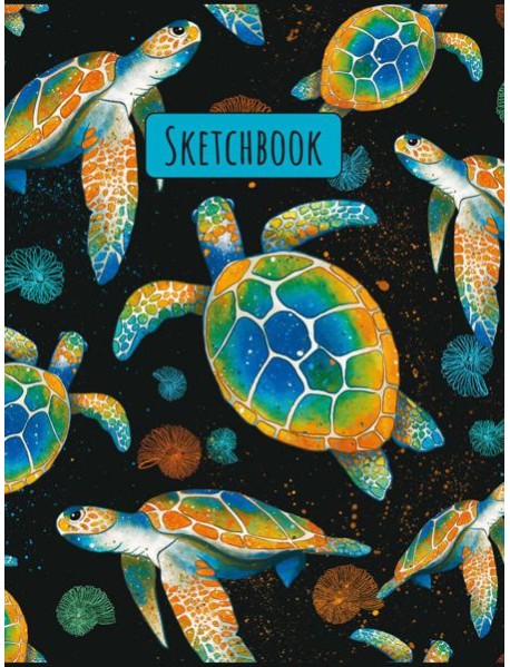 СКЕТЧБУК А5. ЧЕРЕПАХИ (выб.лак)