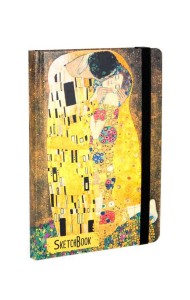 СКЕТЧБУК А5. Густав Климт. ПОЦЕЛУЙ (выб.лак)