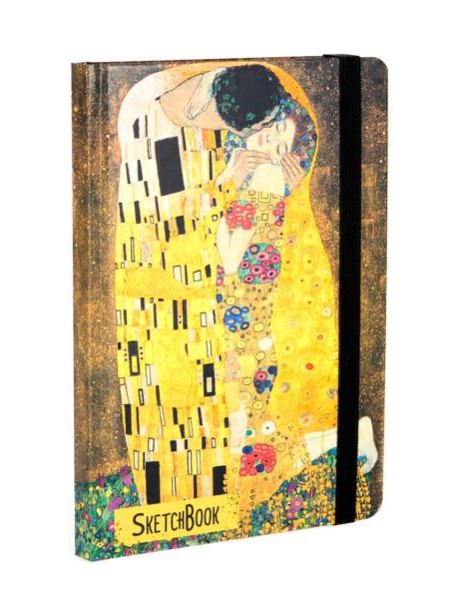 СКЕТЧБУК А5. Густав Климт. ПОЦЕЛУЙ (выб.лак)
