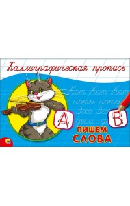 КАЛЛИГРАФИЧЕСКАЯ ПРОПИСЬ А5. альбомная. ПИШЕМ СЛОВА