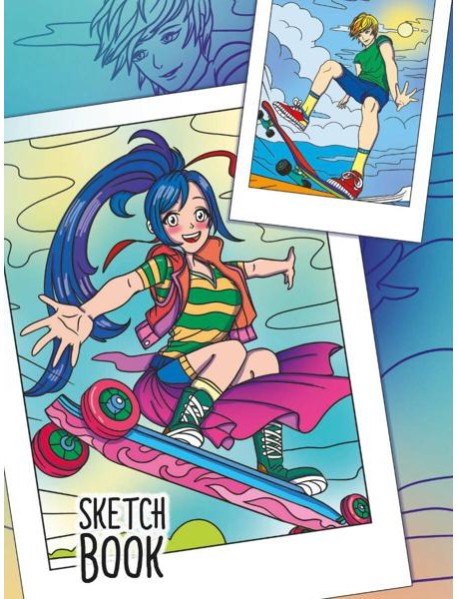 СКЕТЧБУК А5. АНИМЕ. АКТИВНЫЙ ВЫХОДНОЙ