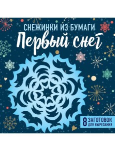 Снежинки из бумаги "Первый снег" (100х100, европодвес) Снежинки из бумаги "Первый снег" (100х100, европодвес)
