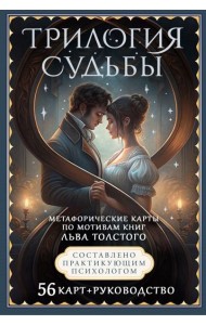 Трилогия судьбы. Метафорические карты по мотивам книг Льва Толстого (56 карт+ книга)