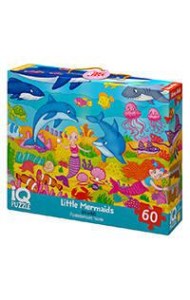 IQ Пазл с развивающей игрой 60 эл. Русалочки 4+