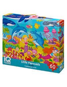 IQ Пазл с развивающей игрой 60 эл. Русалочки 4+ IQ Пазл с развивающей игрой 60 эл. Русалочки 4+
